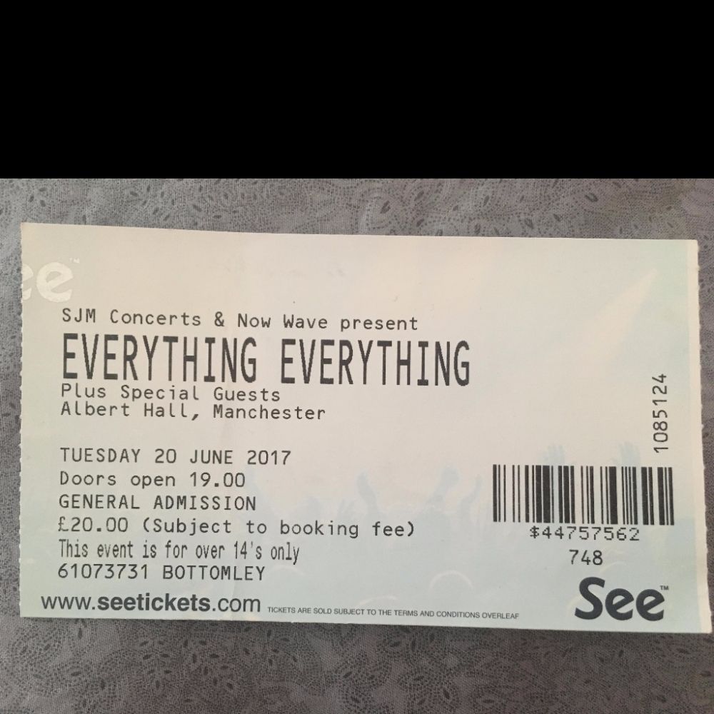 Everything Everything Manchester Tickets
