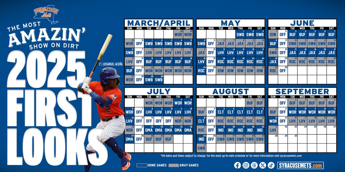 Scranton Wilkes-Barre RailRiders vs. Syracuse Mets