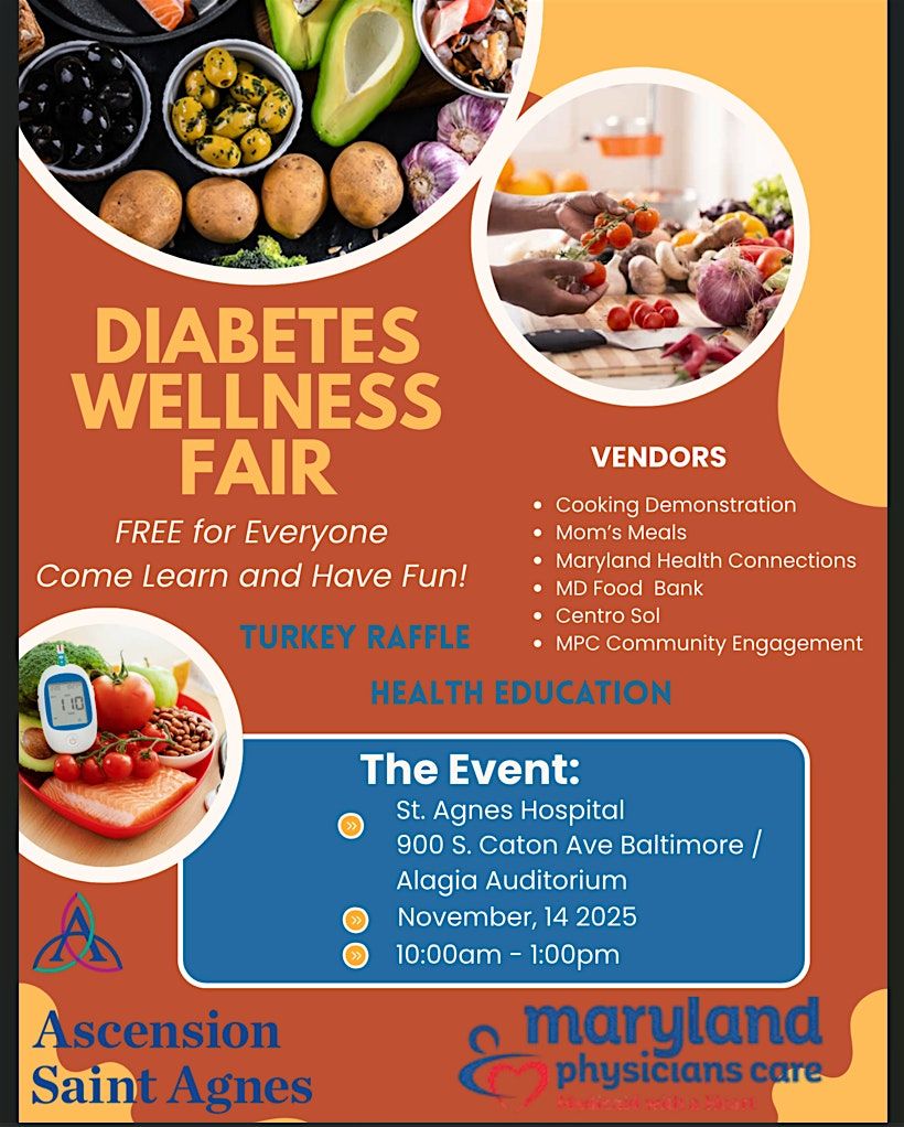 Diabetes Wellness Fair (Free Turkey Raffles at this event)
