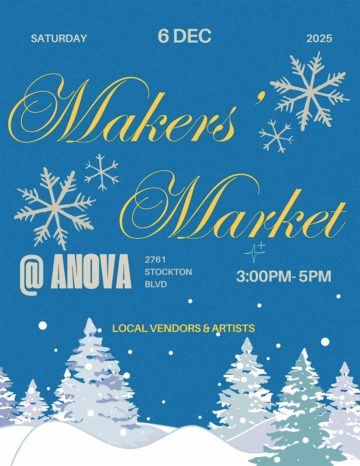 Winter Maker's Market at ANOVA