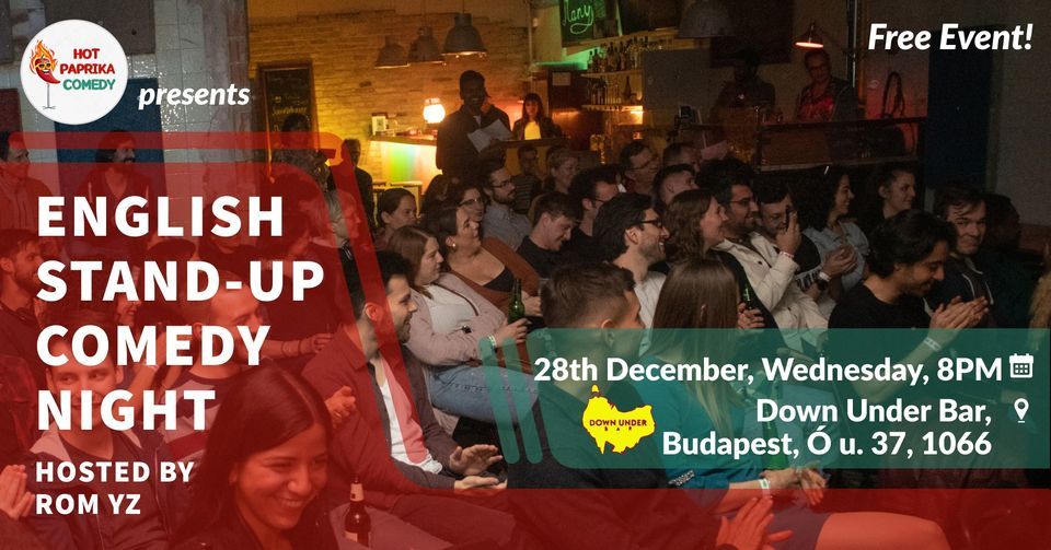 English StandUp Comedy Night 37 Down Under Bar, Budapest, BU