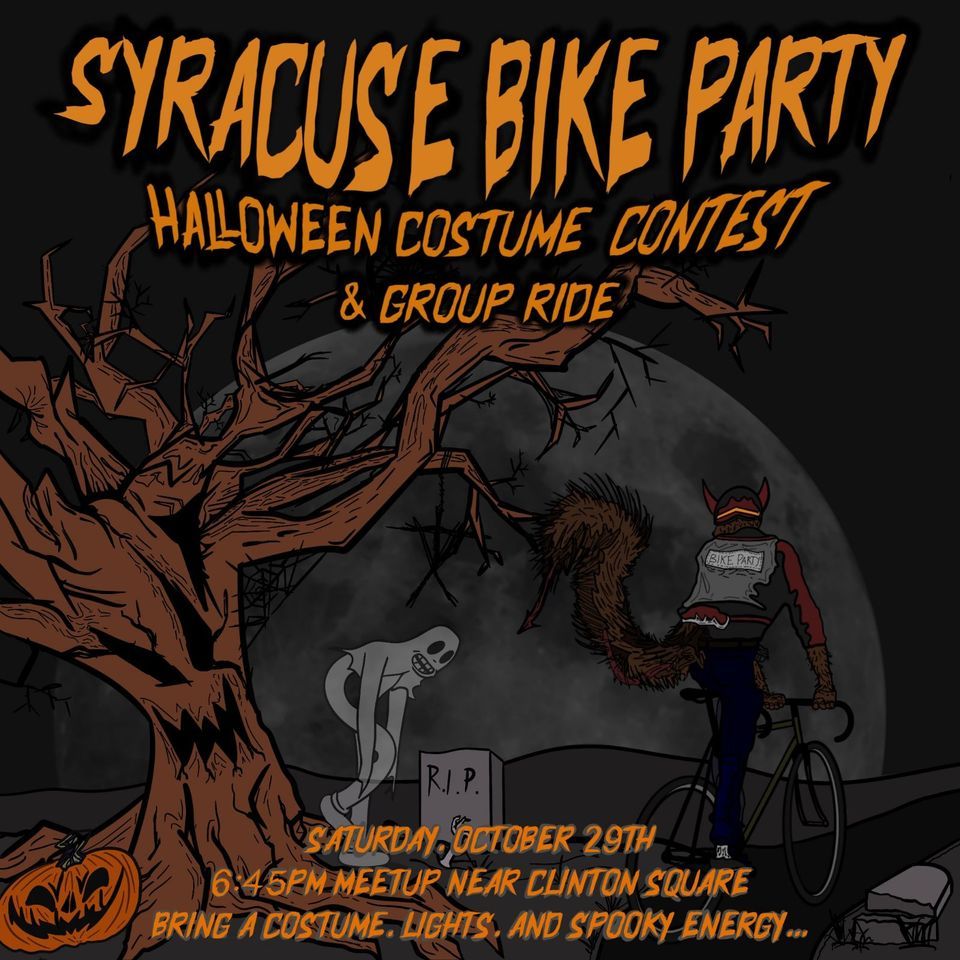 SYRACUSE BIKE PARTY RIDE 18 A serious and spooky halloween ride
