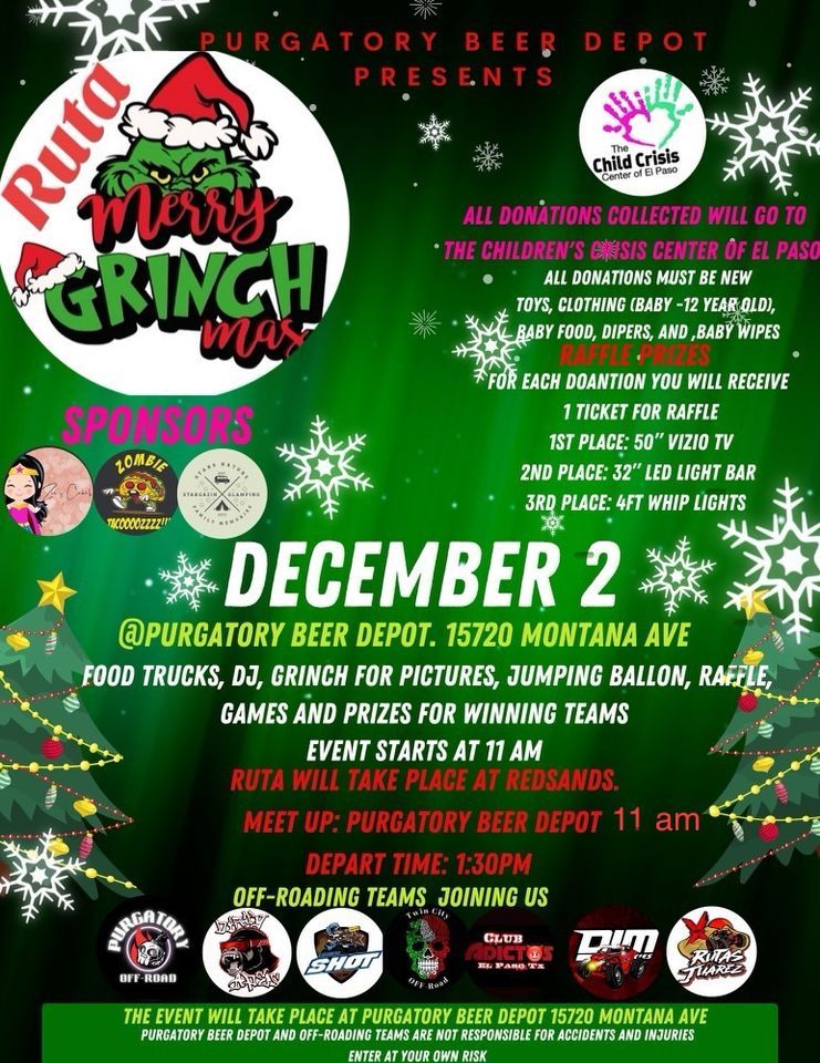 Ruta Merry Grinchmas | Red Sands El Paso, TX | December 2, 2023