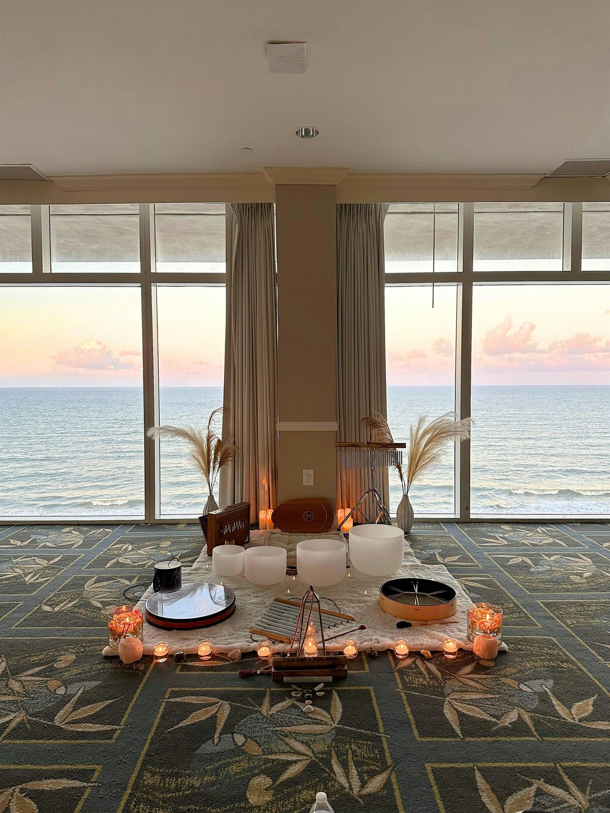 Sunset Sound Bath : Overlooking the ocean