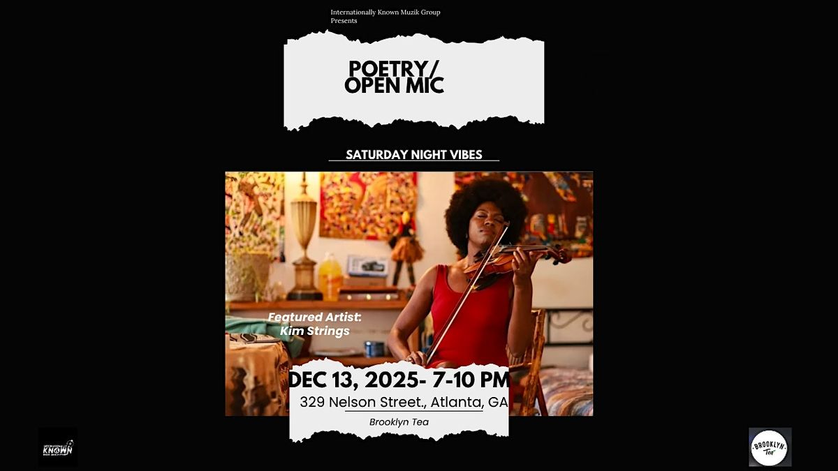 Poetry and Open Mic Night w\/ Featured Artist Kim Strings