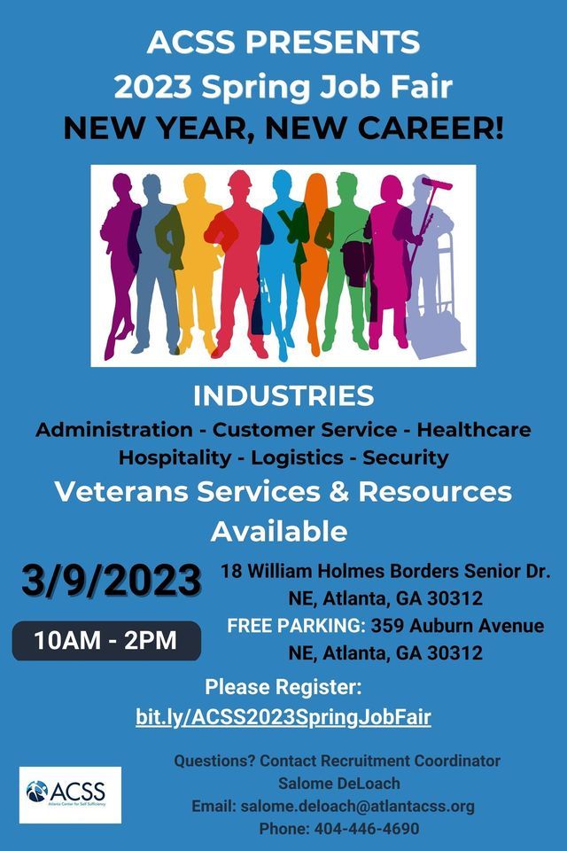 2023 Spring Job Fair at the Atlanta Center for Self Sufficiency at ...