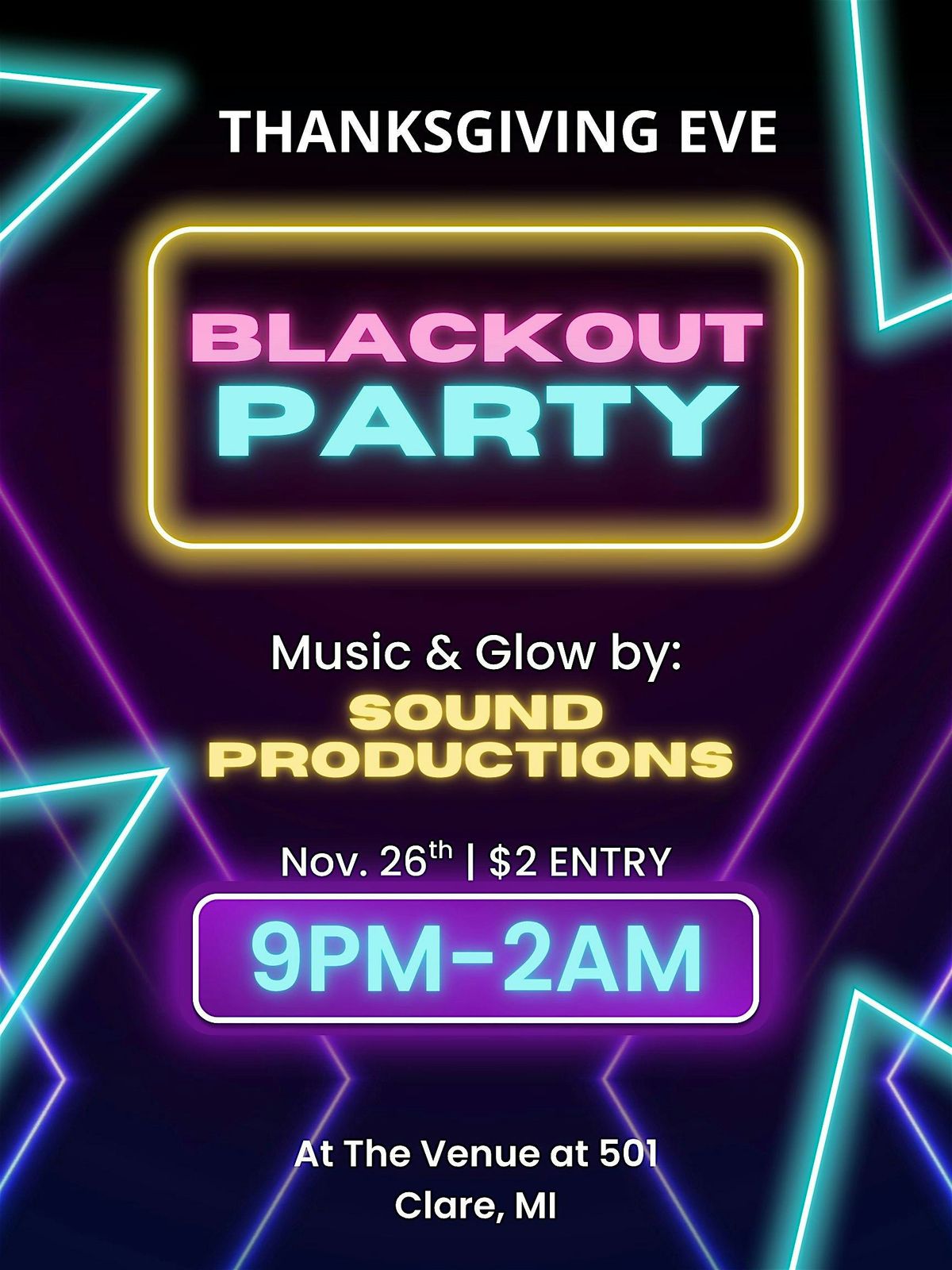 Thanksgiving Eve Glow Party