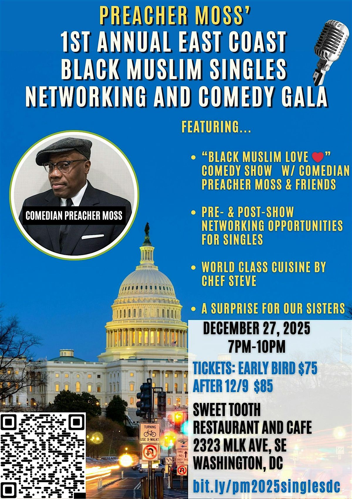 Preacher Moss's 1st Annual Black Muslim Singles Networking & Comedy Gala