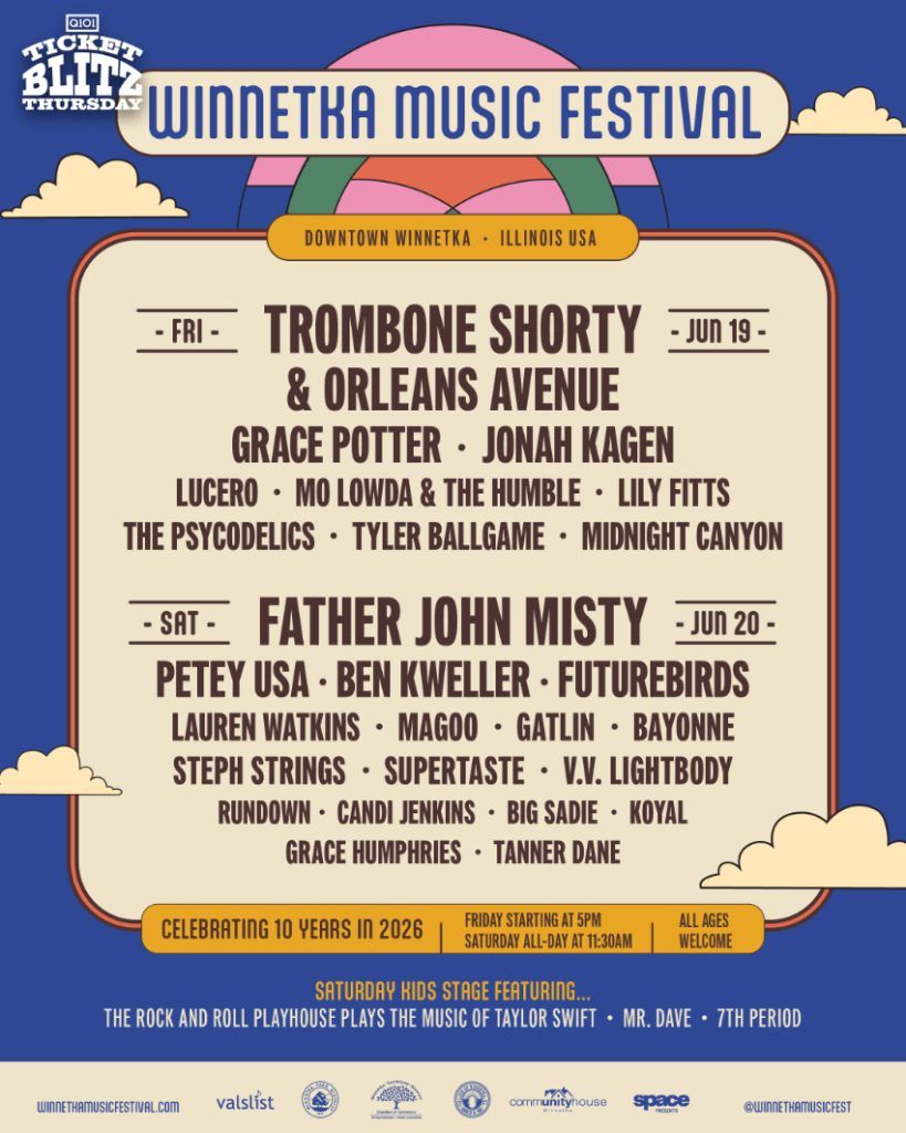 Winnetka Music Festival: Trombone Shorty and Orleans Avenue  Grace Potter & Jonah Kagen - Friday