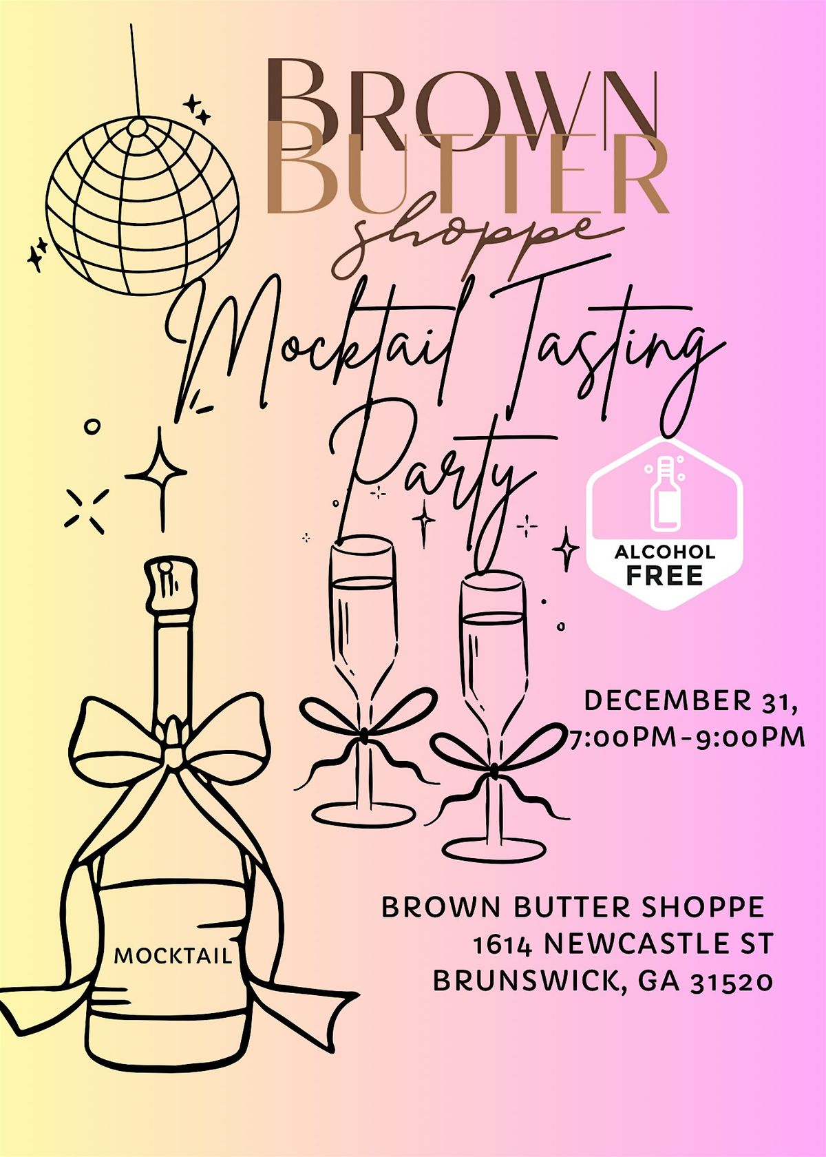 NYE Mocktail Tasting