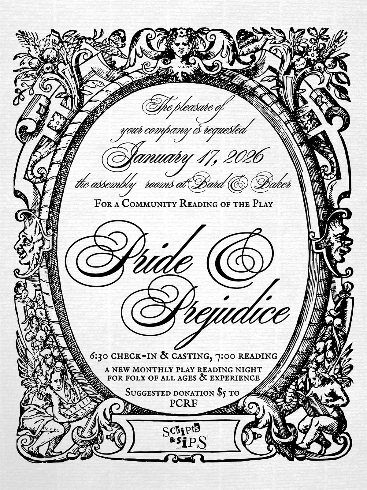 Scripts & Sips: Play Reading After Dark at Bard & Baker