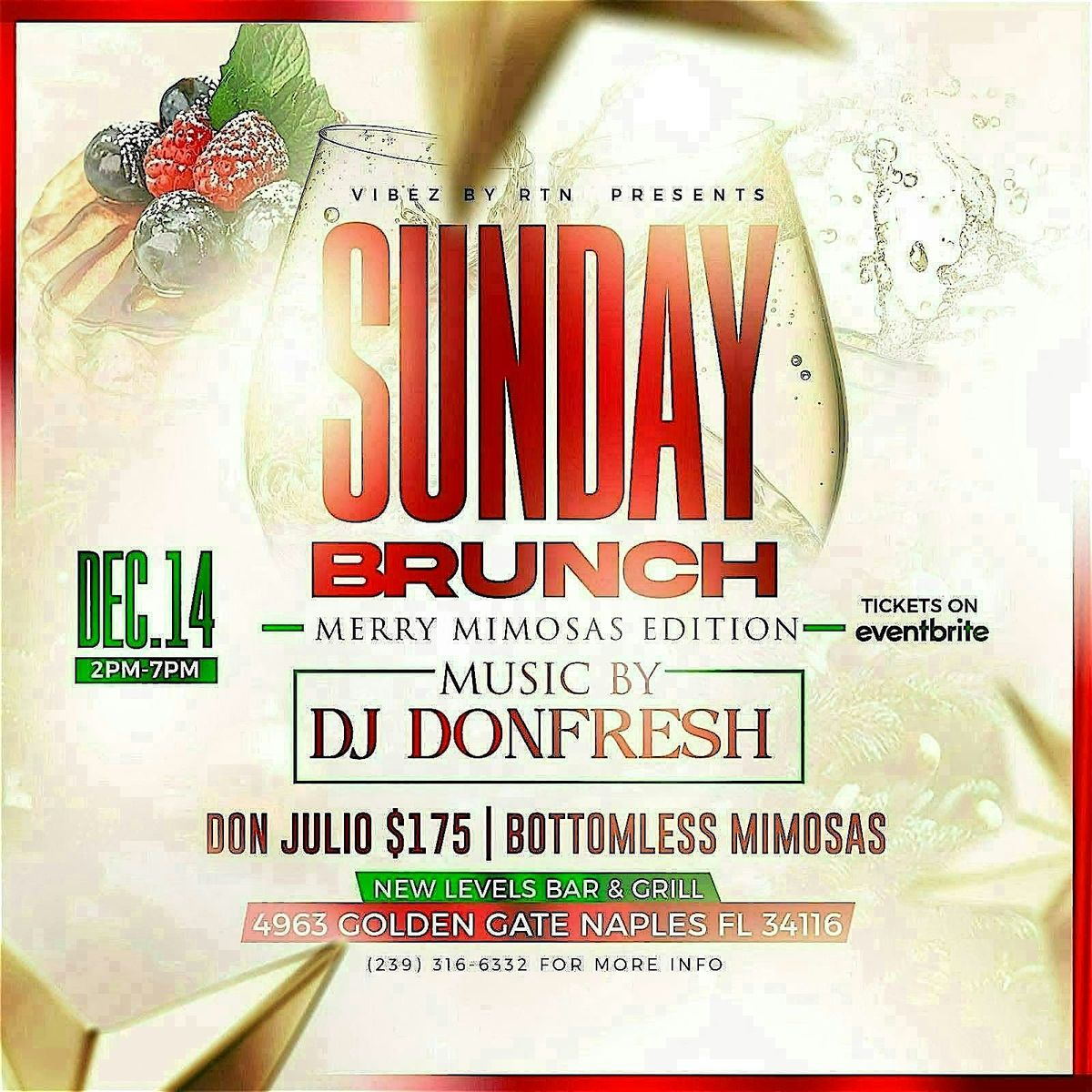 Sunday Brunch: New Levels Bar & Grill
