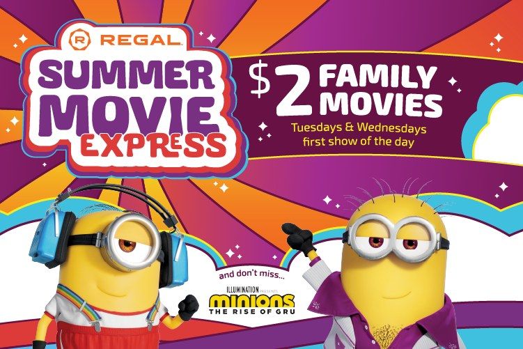 Regal Summer Movie Express Everett Mall Regal 16 Cinema June 28, 2022