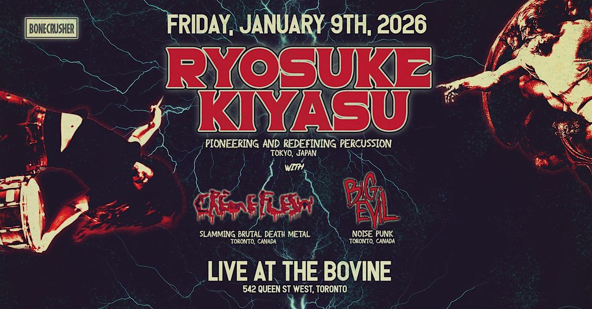 Ryosuke Kiyasu renowned Japanese avant-garde snare drum soloist from Tokyo