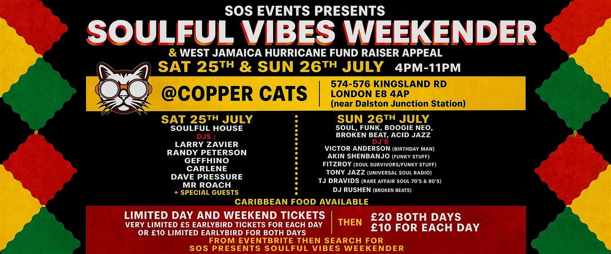 SOS Events presents Soulful Vibes Weekender