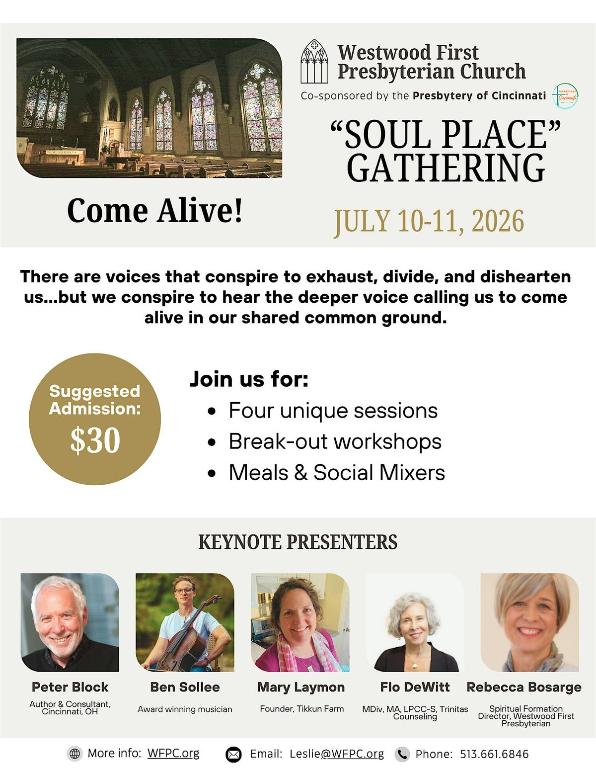 Soul Place Gathering: Come Alive!