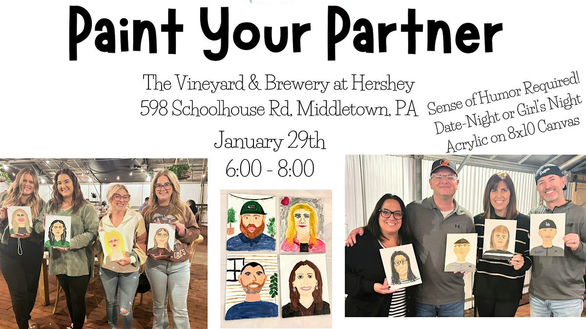 Paint your partner workshop at The Vineyard at Hershey