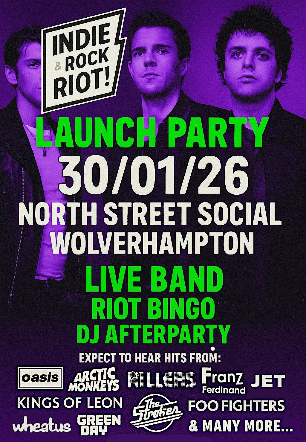 Indie Rock & Riot! - Launch Party - North Street Social, Wolverhampton