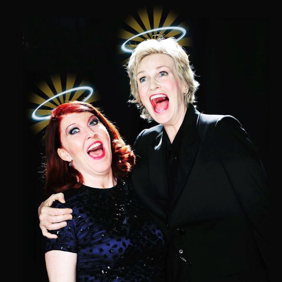 Jane Lynch and Kate Flannery at Peace Center