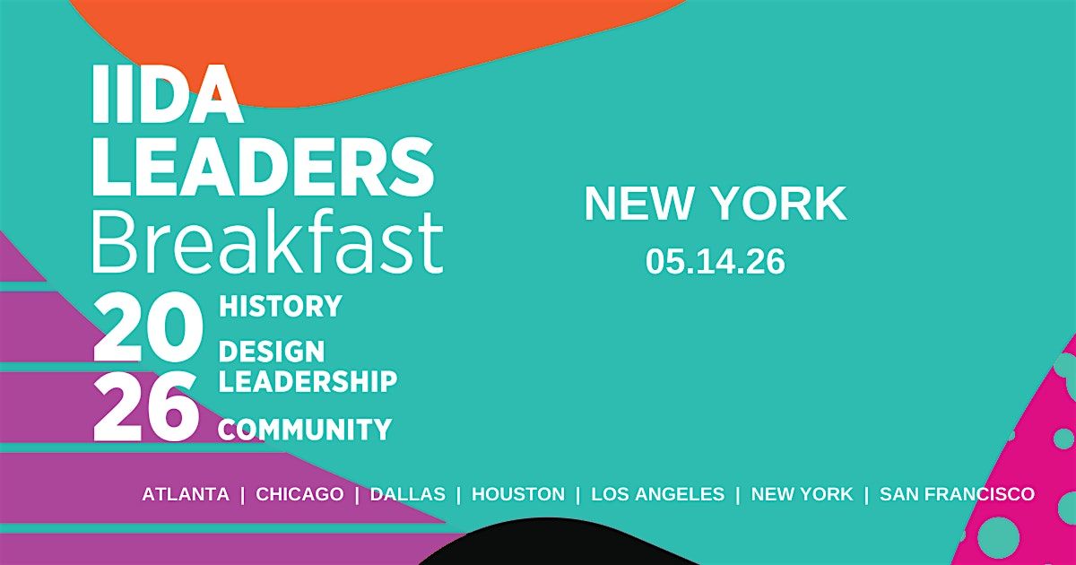 IIDA NY Leaders Breakfast\u00ae 2026