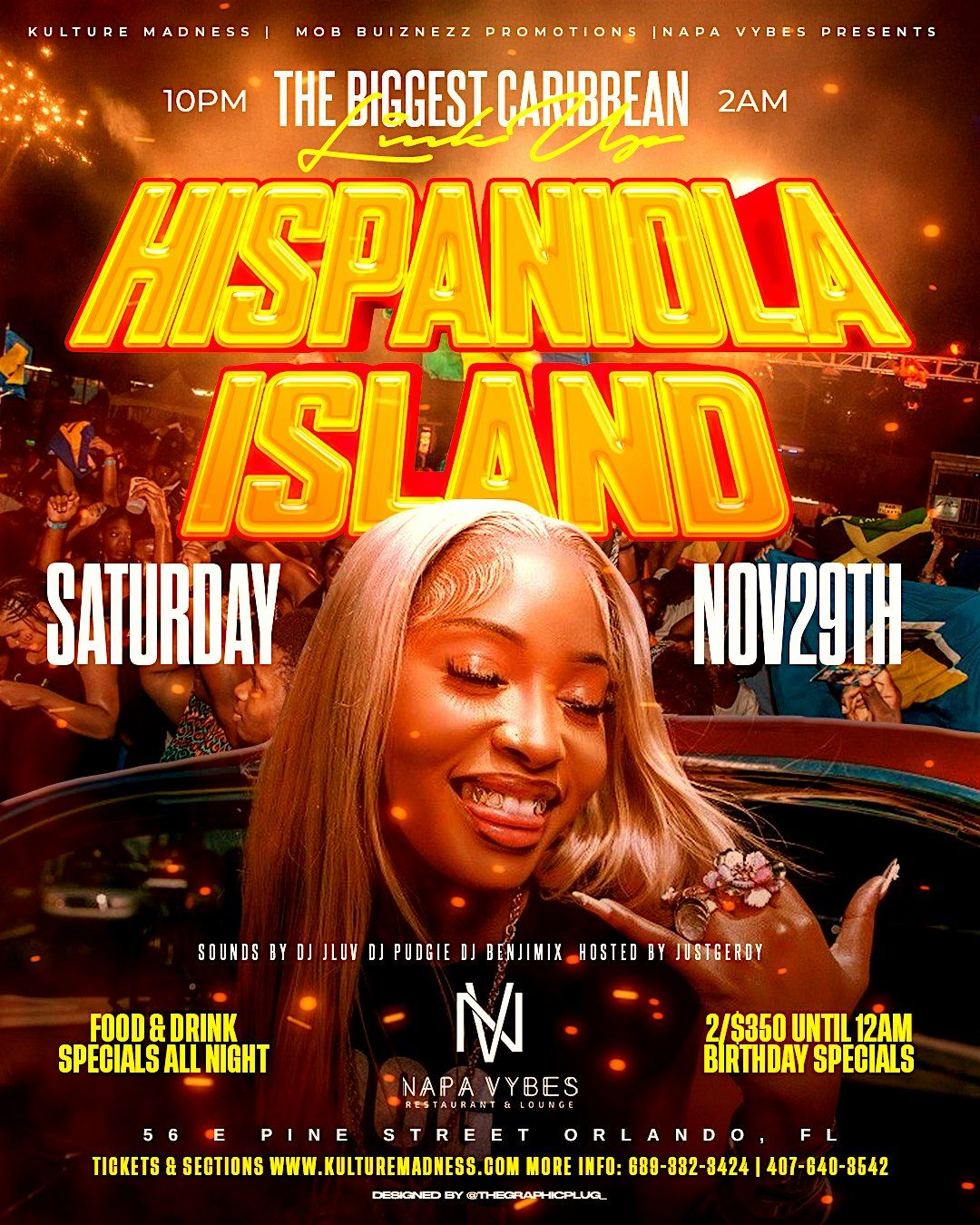 Biggest Caribbean link up (Hispaniola island)