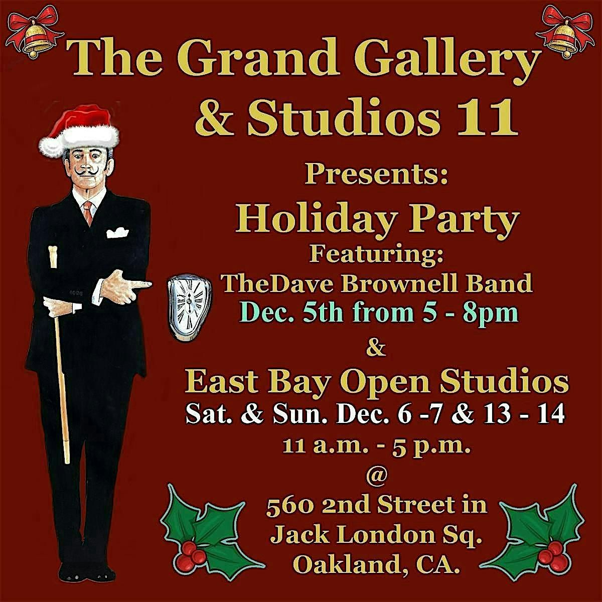 The Grand Gallery and Studios 11 presents Dec 5th Holiday Party & EBOS