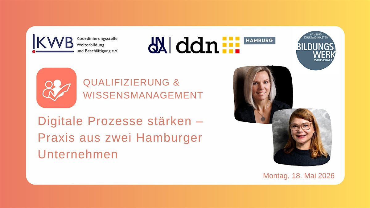 Digitale Prozesse st\u00e4rken \u2013 Praxis aus zwei Hamburger Unternehmen