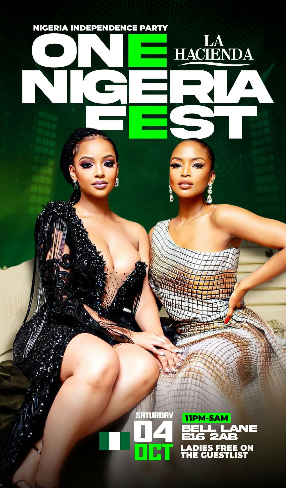 ONE NIGERIA FEST | Nigerian Independence Party | Sat 4th of Oct | @ LA HACIENDA E16 2AB