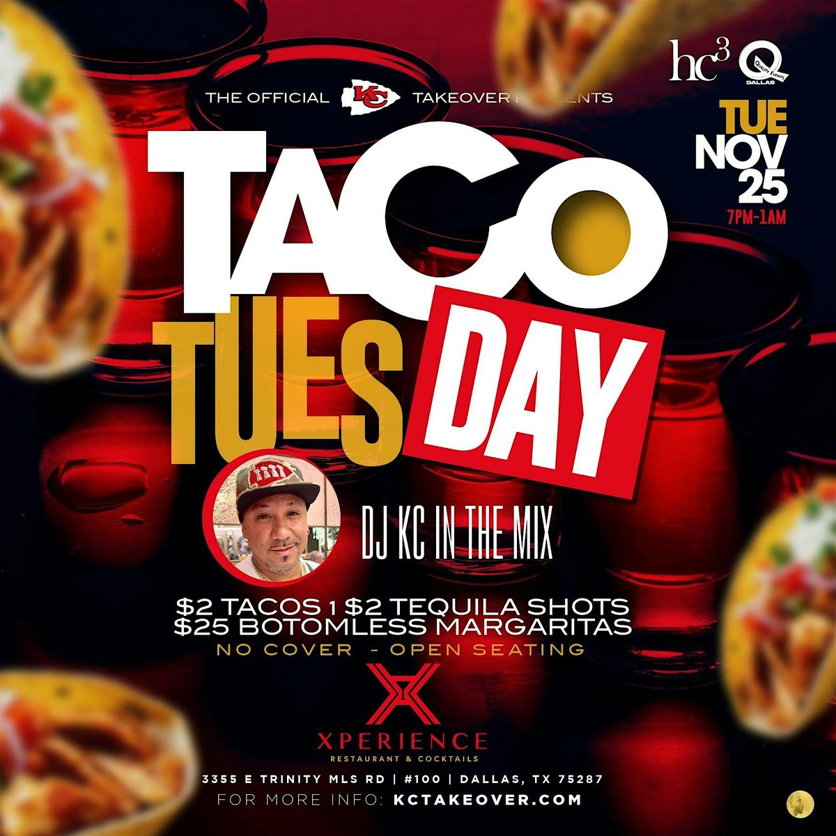 THE OFFICIAL KC TAKEOVER - PRE-PARTY TACO TUESDAY