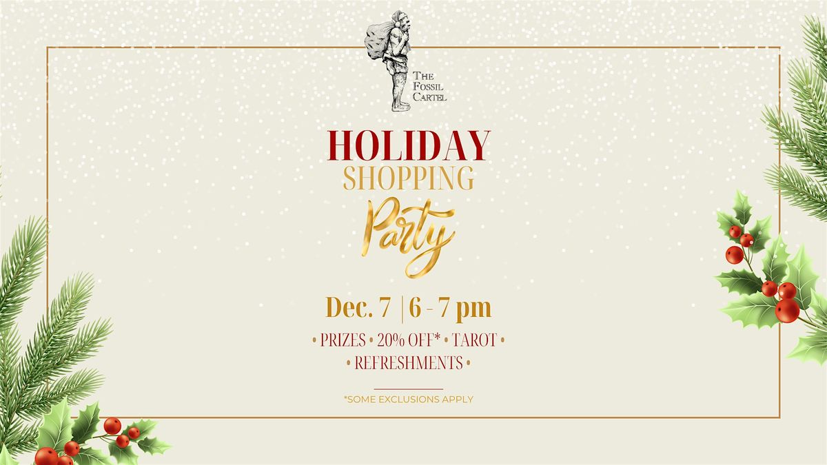The Fossil Cartel Holiday Shopping Party