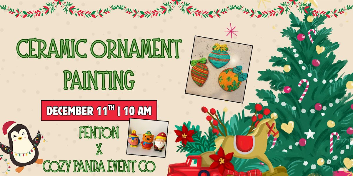 Holiday Ceramic Ornament Painting