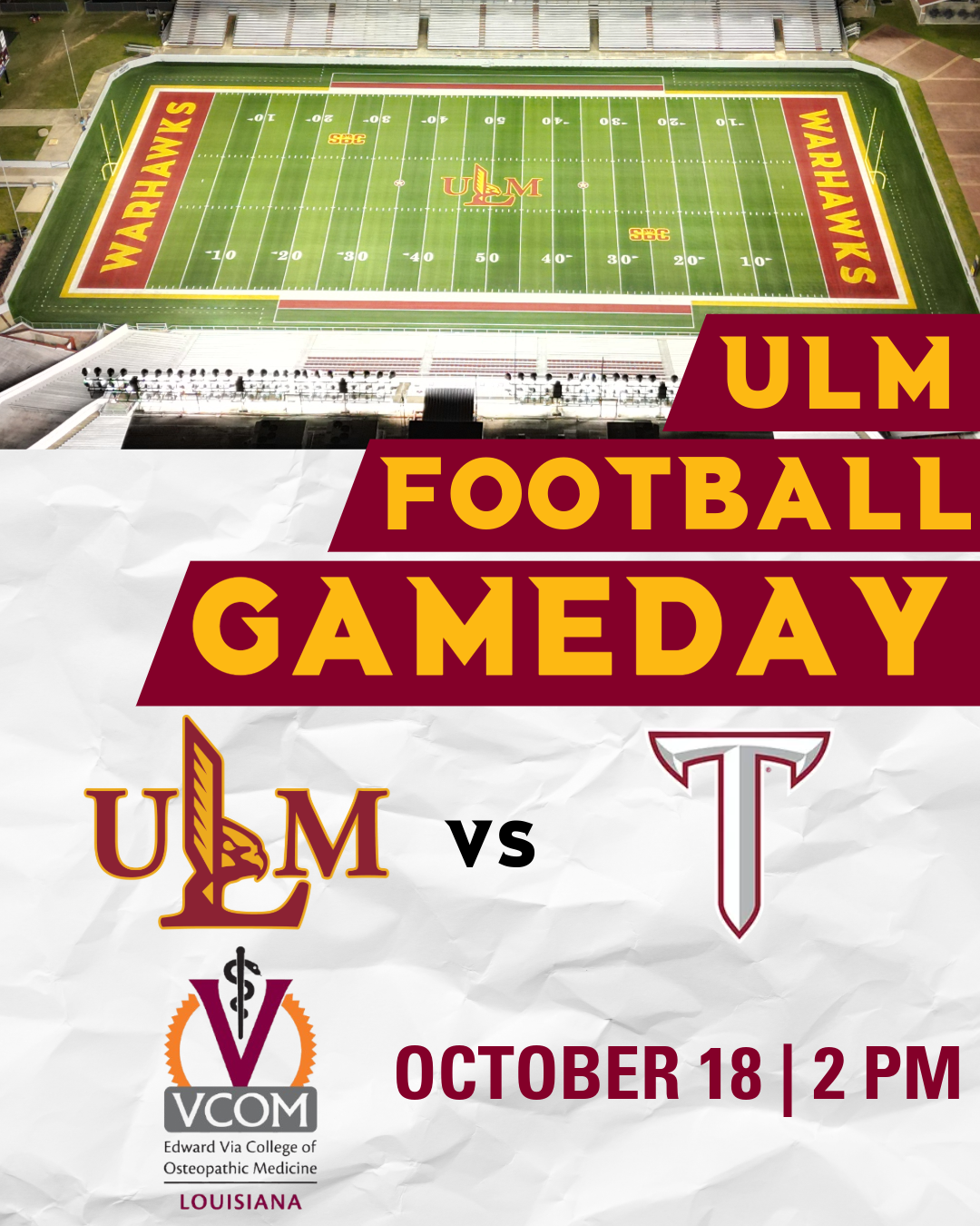 Troy Trojan at Louisiana Monroe Warhawks Womens Basketball at Fant Ewing Coliseum