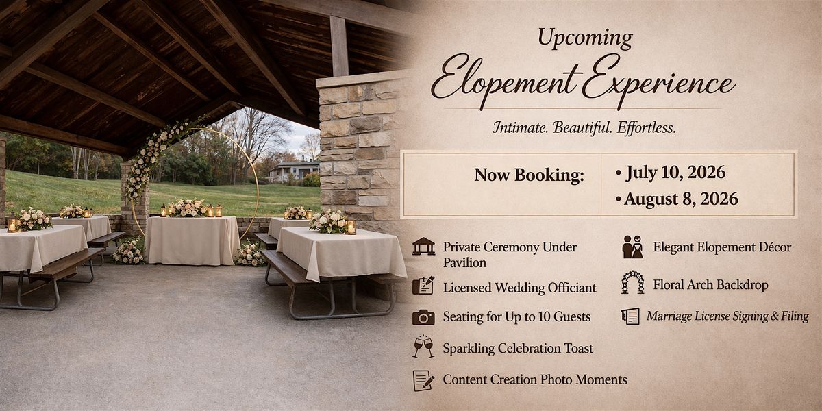 Elopement In The Park Experience