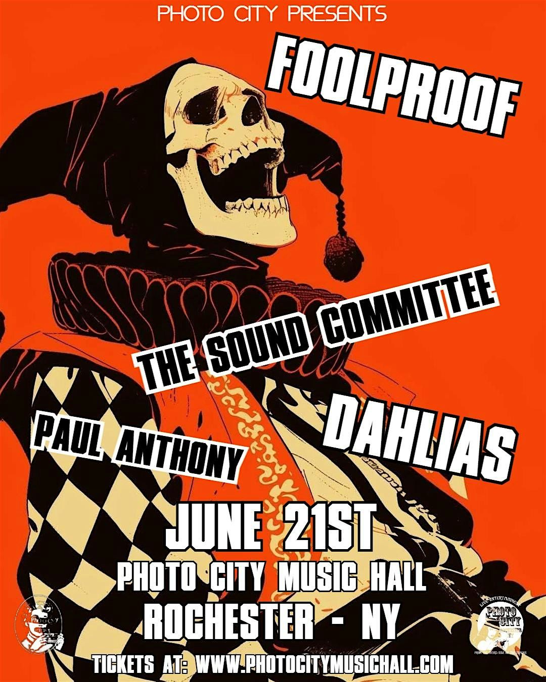 Foolproof, The Sound Committee, Dahlias, & Paul Anthony @ Photo City