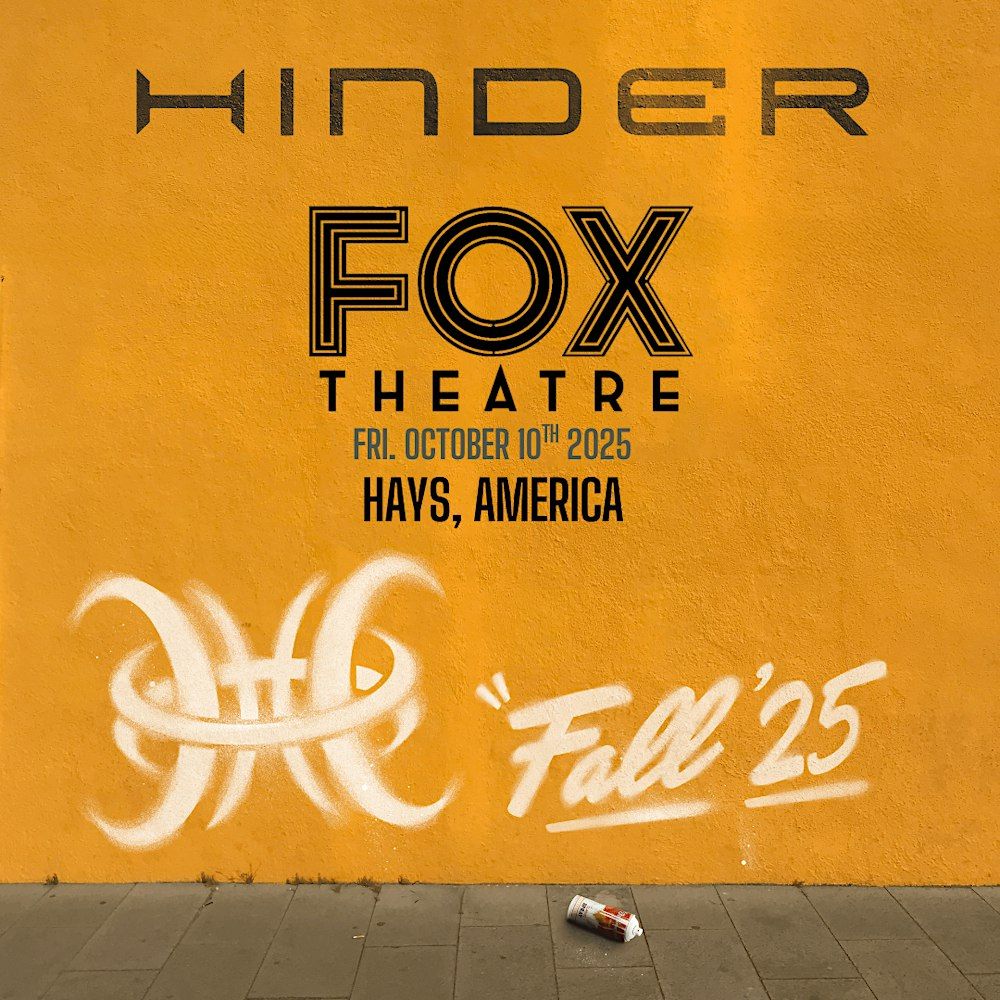 Hinder returns to Fox Theatre (Ages 18+)W\/ Autumn Kings + Kingdom Collapse in Hays