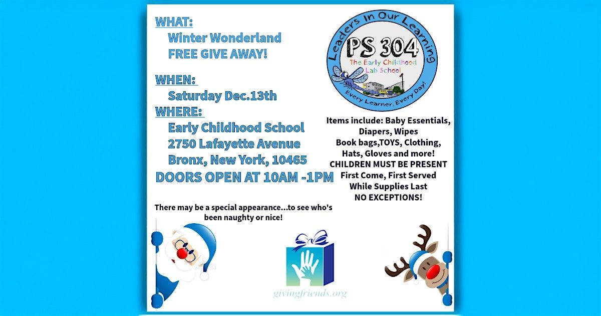 GIVING FRIENDS WINTER WONDERLAND FREE GIVEAWAY