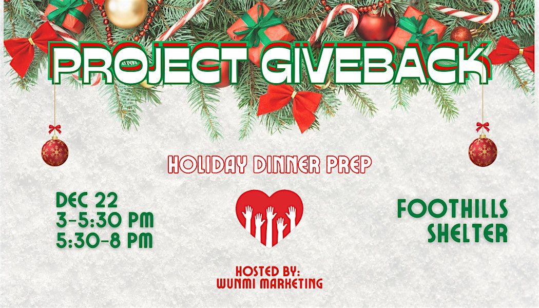 Wunmi Marketing Presents: Project Giveback
