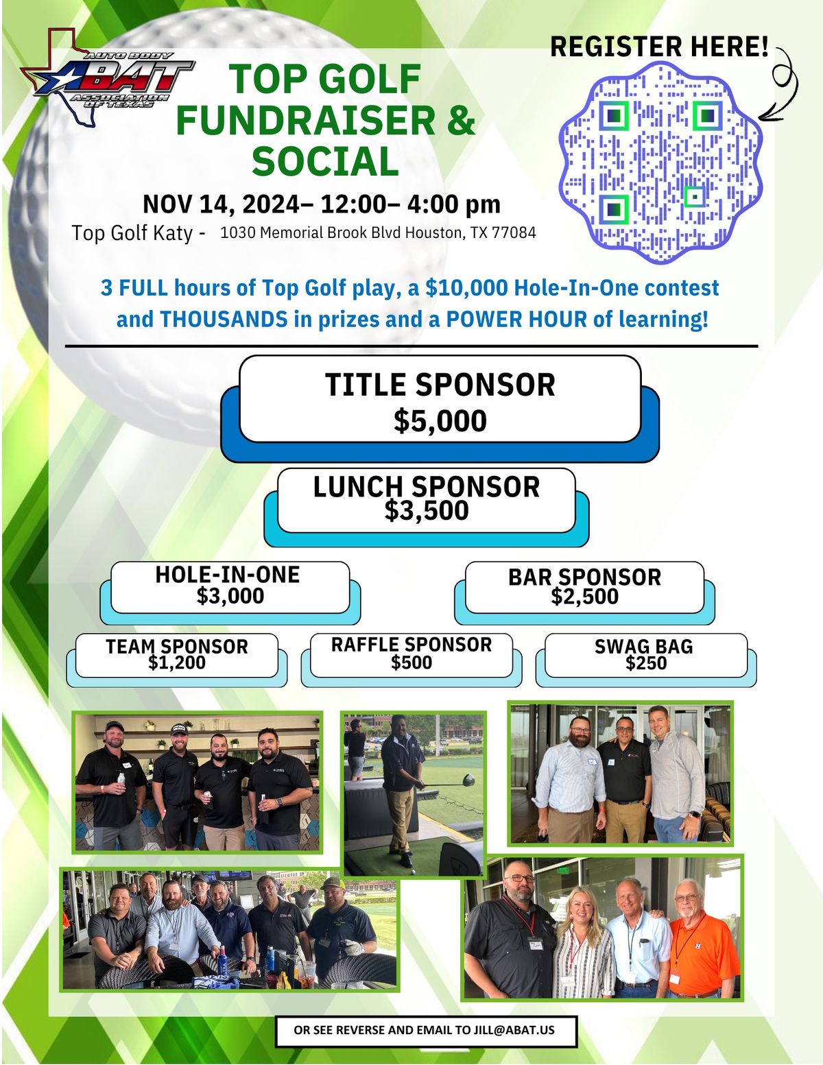 Top Golf FUNdraiser Top Golf Katy, Tx, Memorial, TX November 14, 2024