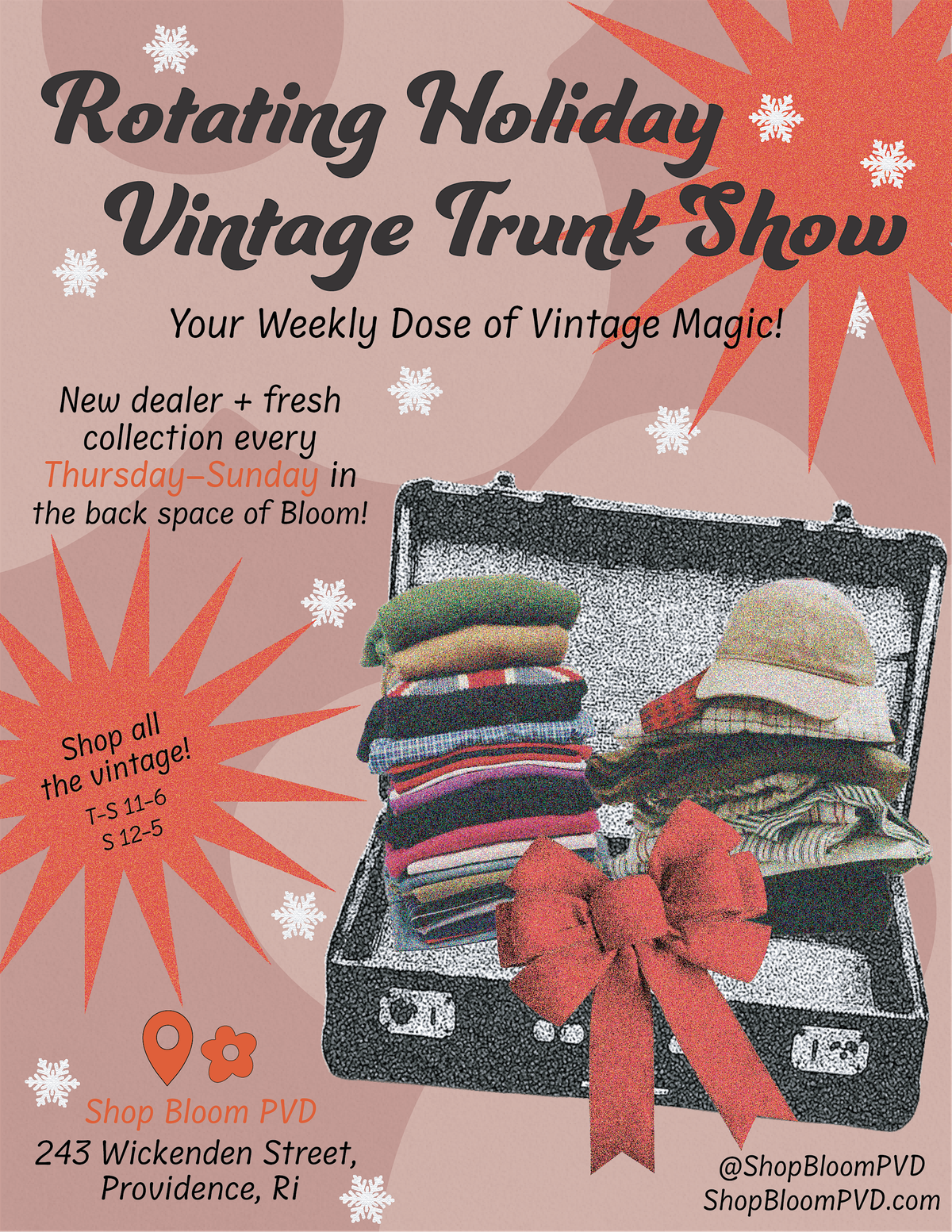 Vintage Weekly Trunk Show @ Shop Bloom PVD (New Vintage Store Each Week!)