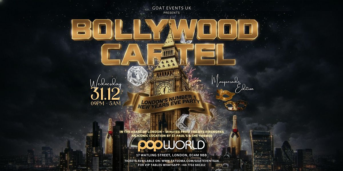 NYE BOLLYWOOD CARTEL- MASQUERADE EDITION