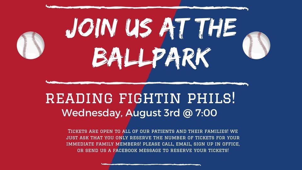 Reading Fightin Phils Tickets (6), 2022icsptaparty