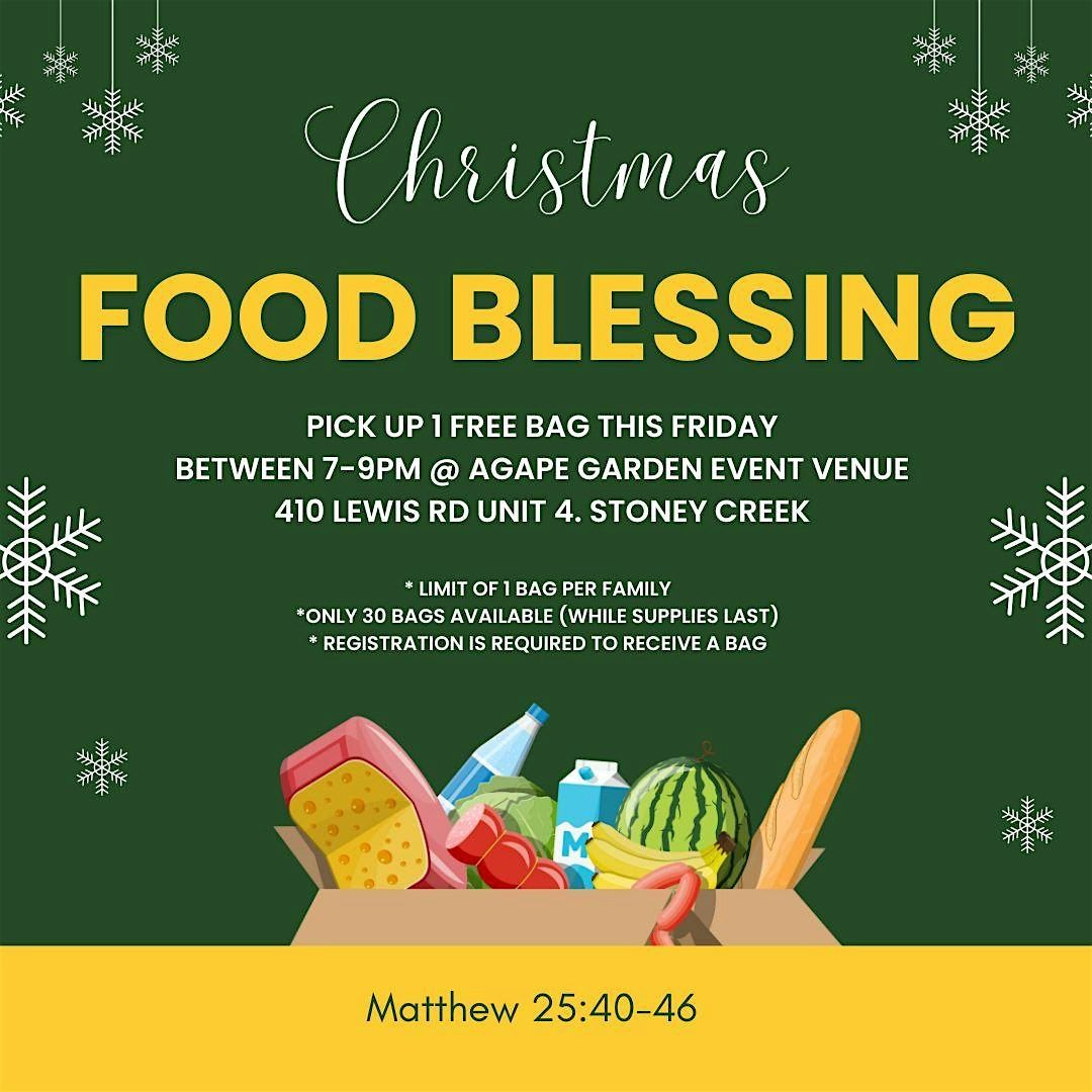 A Special Christmas Food Blessing for Our Community