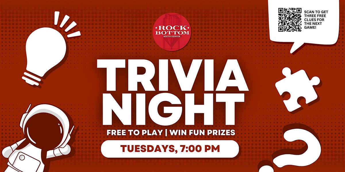 Centennial Trivia Night | Rock Bottom Restaurant & Brewery