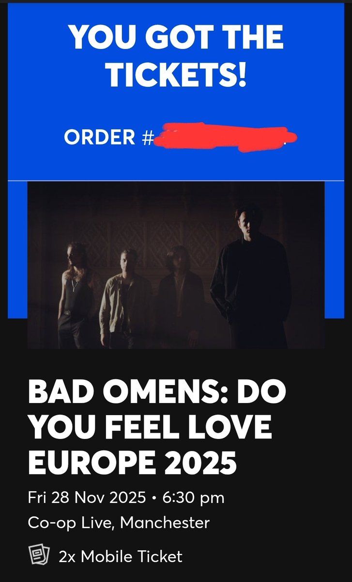 Bad Omens Manchester Tickets
