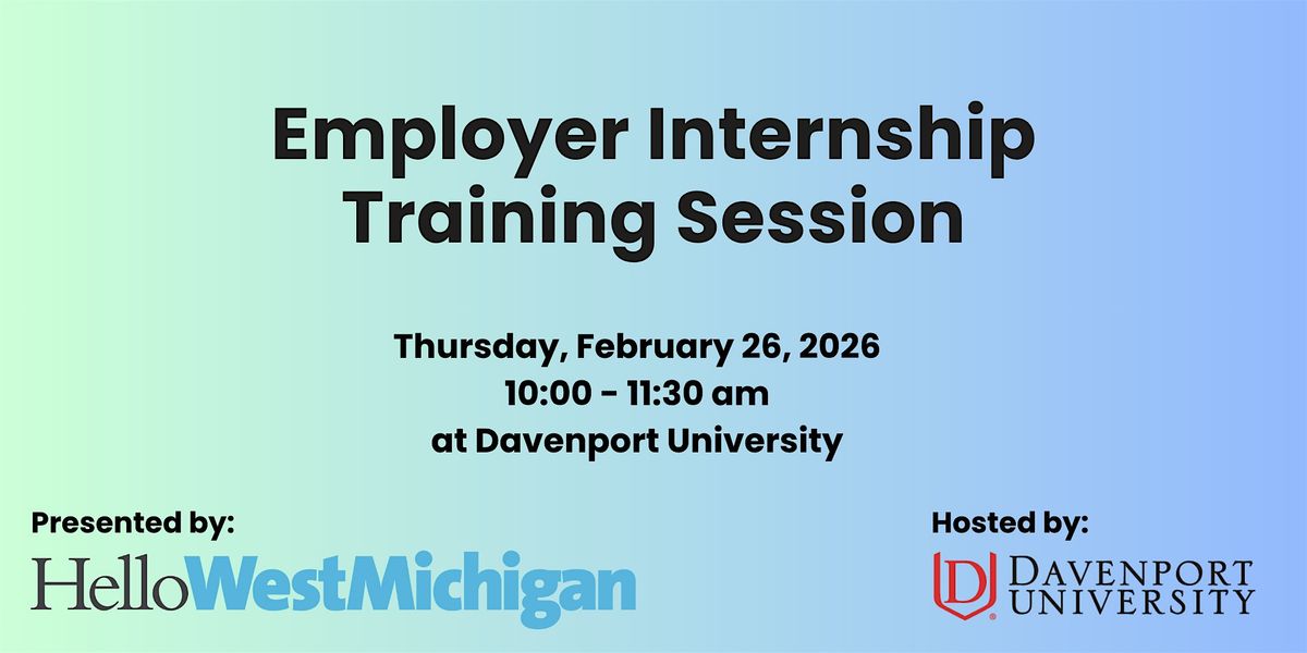 Employer Internship Training Session