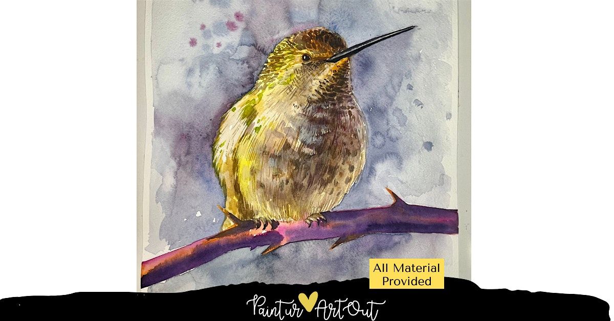 Watercolour Bird with Paint Ur Art Out at Canopy Studio