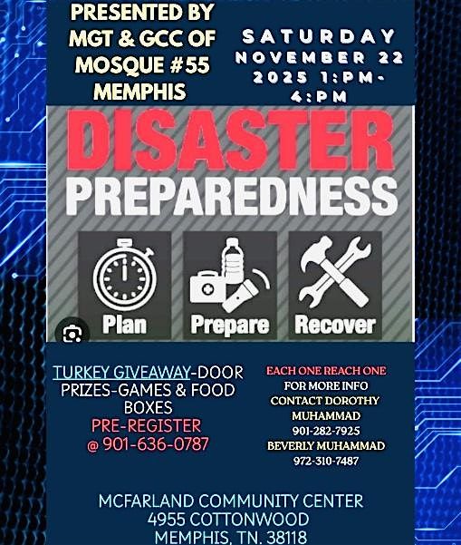 Disaster Preparedness and Community Event