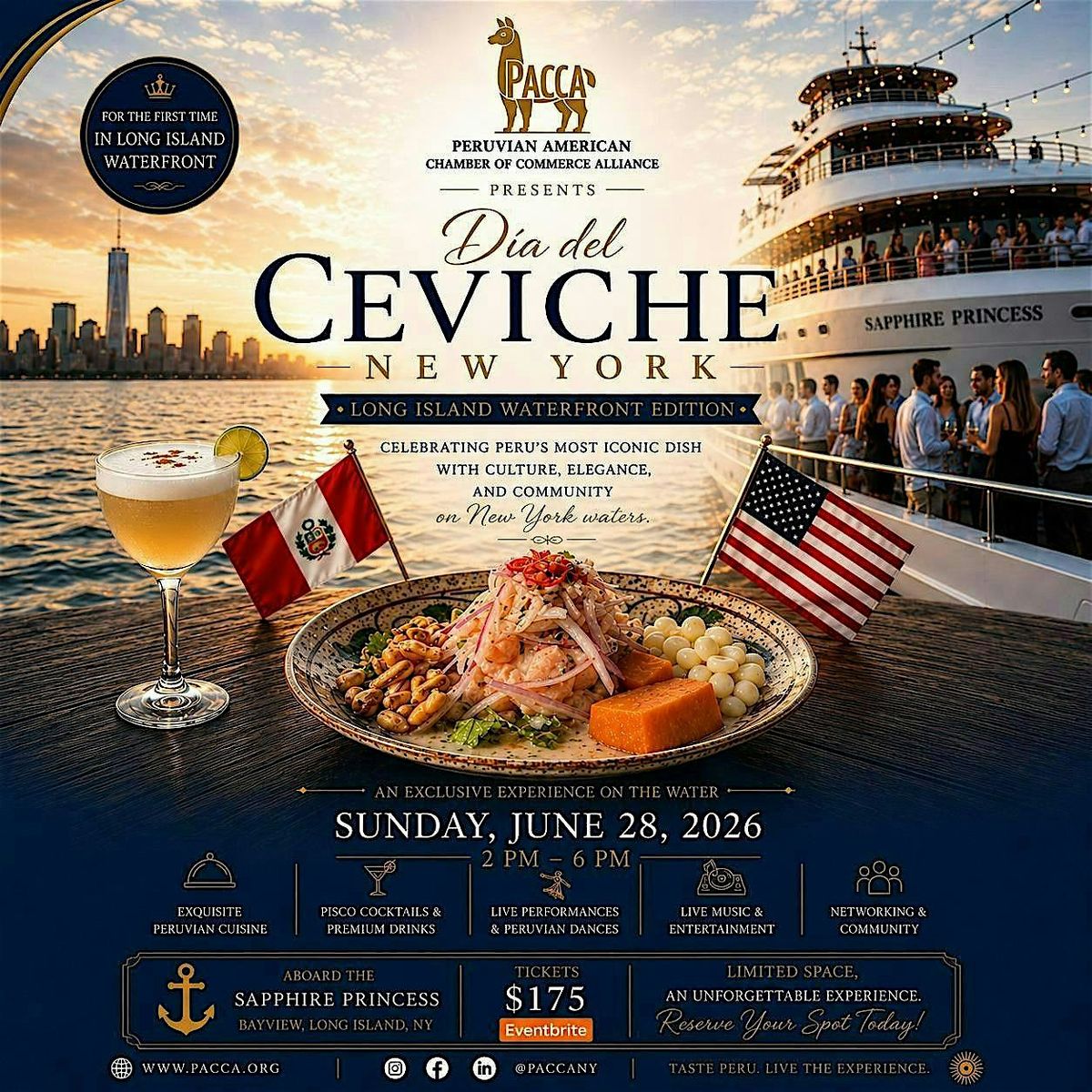 DIA DEL CEVICHE EN NEW YORK ''LONG ISLAND WATERFRONT EDITION''