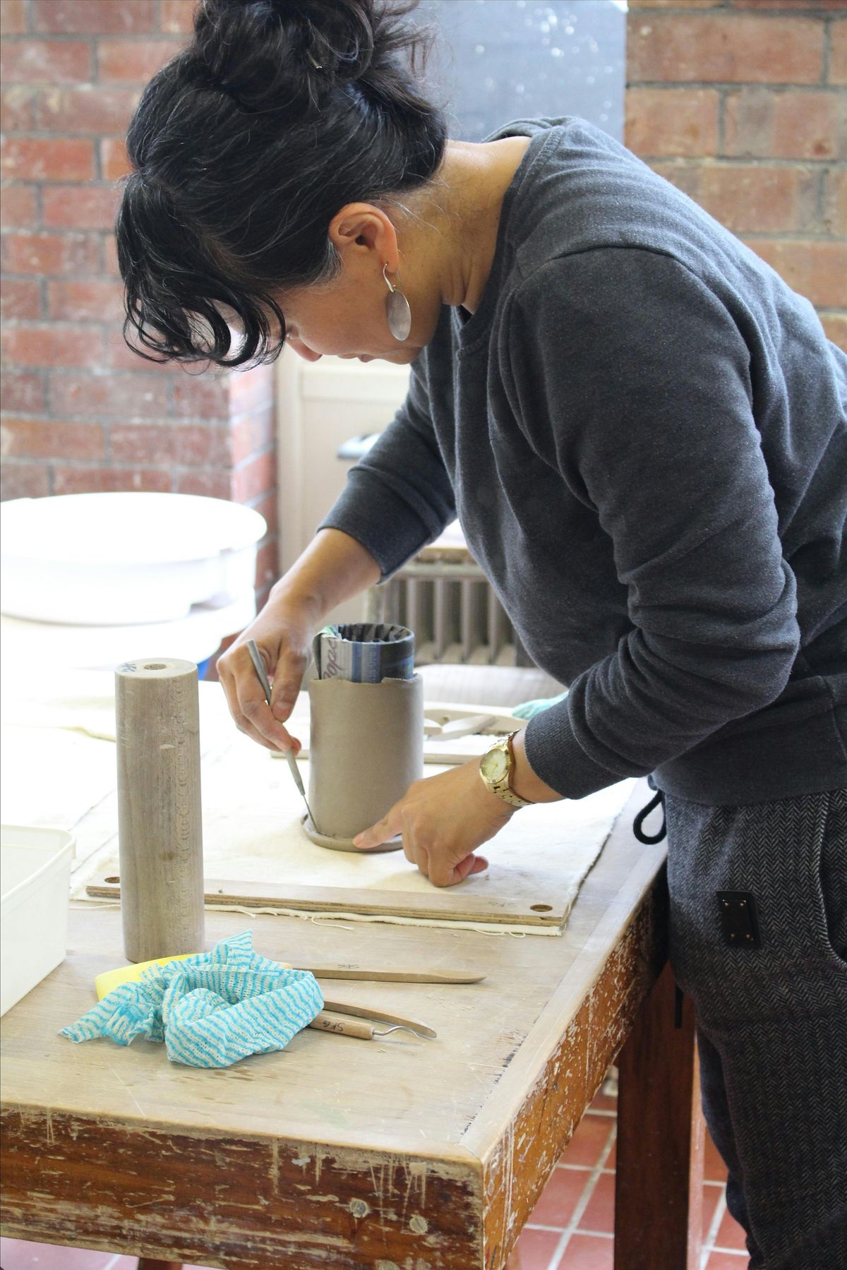 Clay Cup Handbuilding Pottery Workshop w\/ Siriporn