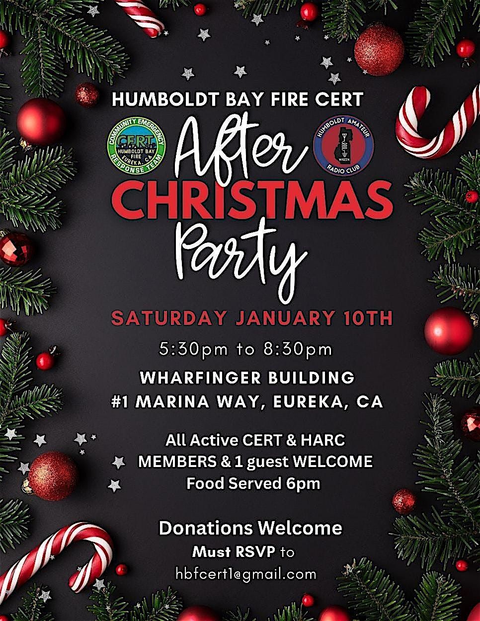 CERT Post Holiday Party & Awards Event